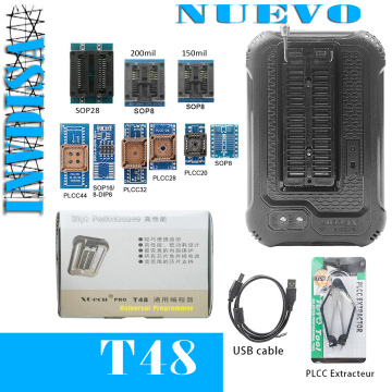 Programador Universal T48 (TL866-3G) + 9 Bases